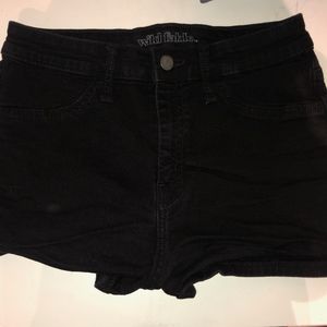 Black Jean Shorts